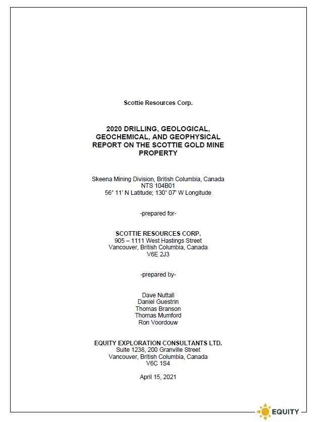 2020 Scottie Gold Assessment Report
