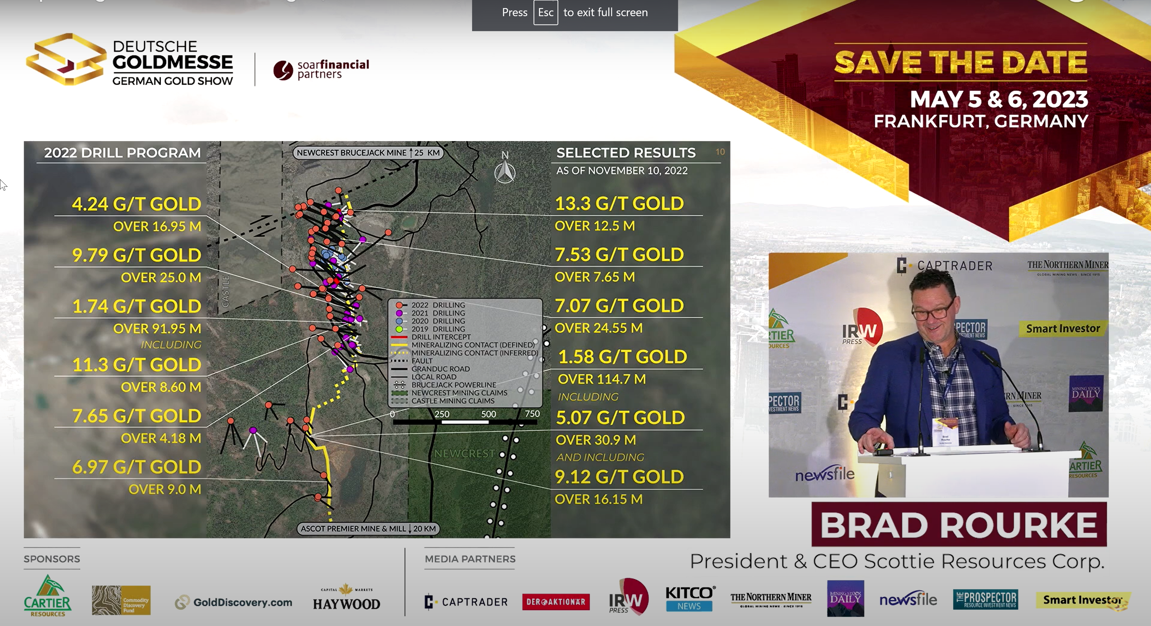 CEO Brad Rourke Presents at Deutsche Goldmesse | November 2022